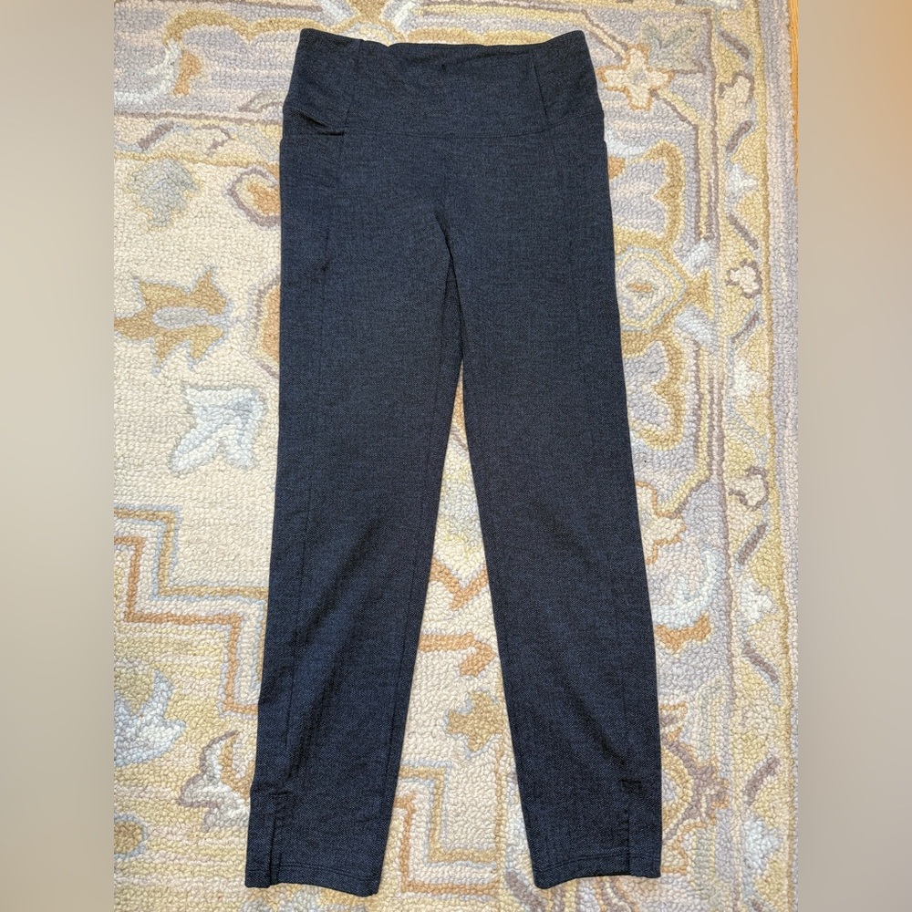 Athleta Blue and black Herringbone Pants
